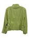 A. Raspini Size 46 Light Green Leather Zip Pockets double zip Paneled Jacket Light Green / 46