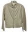 A. Raspini Size 44 Beige Leather Zip Pockets double zip Princess Seams Jacket Beige / 44