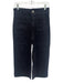 Maeve Size 27 Faded Black Cotton Denim High Rise Patch Pocket Wide Leg Jeans Faded Black / 27