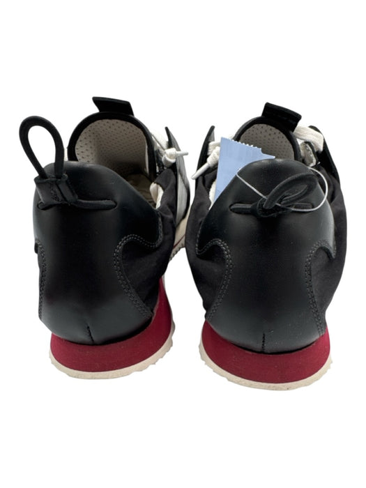 Esse Ut Esse Shoe Size 40 Black, Red, White Leather & Nylon Round Toe Sneakers Black, Red, White / 40