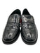 Prada Shoe Size 12 As Is - Creasing Black Leather Solid Dress Men's Shoes 12