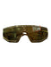 Versace Gold Clear Visor Men's Sunglasses