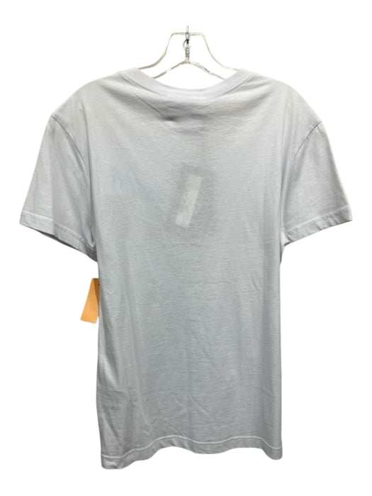 Versace Jeans Couture NWT Size S White & Blue Cotton Blend Cars Short Sleeve White & Blue / S