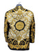Versace White & Gold Wool Blend Medusa 2 Button Men's Blazer White & Gold / 52