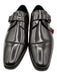 Versace Collection Shoe Size 42 Good Black Leather Solid Single Monkstrap Shoes 42