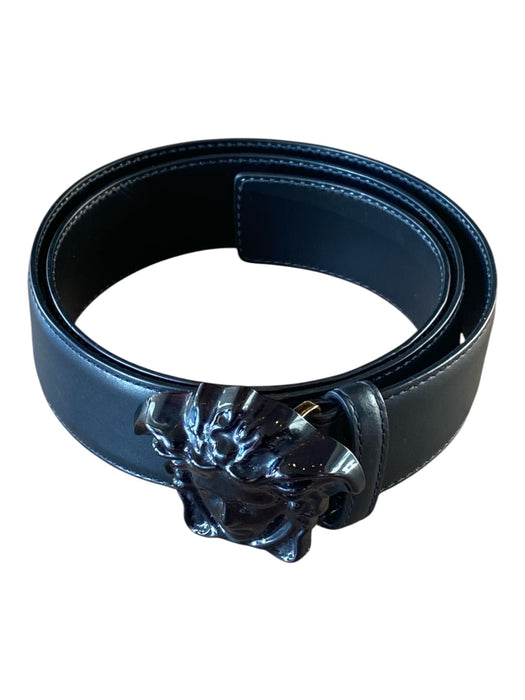 Versace Good Black Leather Medusa Men's Belt