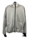 Adidas Size L Taupe Polyester Hood Zip Up Heathered Jacket Taupe / L