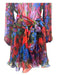 Dolce & Gabbana Size S Red & Multi Silk floral print Button Detail Chiffon Dress Red & Multi / S