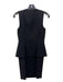 Akris Size 4 Black Silk Sleeveless Zip Detail Pleated Dress Black / 4