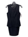 Akris Size 4 Black Silk Sleeveless Zip Detail Pleated Dress Black / 4