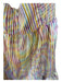 Amanda Uprichard Size M White & Multi Polyester Halter Neck Lines Dress White & Multi / M