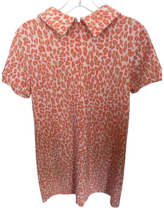 Tyler Boe Size XS Orange & Gold Polyester Blend Cheetah Short Sleeve Dress Orange & Gold / XS