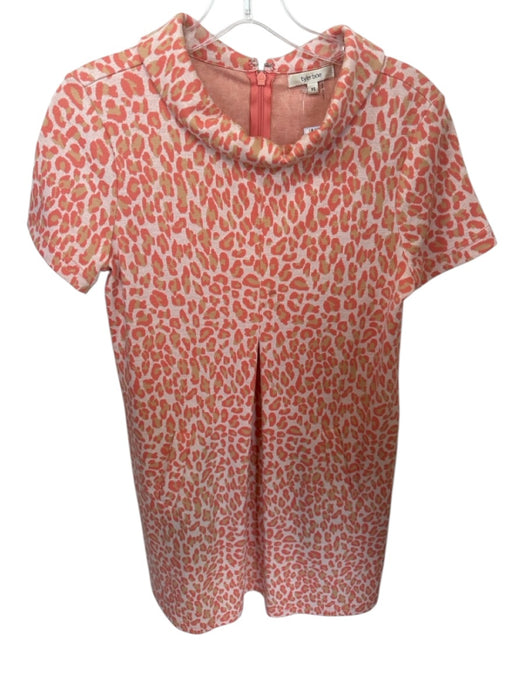 Tyler Boe Size XS Orange & Gold Polyester Blend Cheetah Short Sleeve Dress Orange & Gold / XS