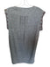 THML Size L Grey Polyester Blend Geometric Knit V Neck Sleeveless Dress Grey / L