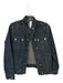 Isda & Co Size S Dark Blue Cotton Denim Front Pockets Button Up Collar Jacket Dark Blue / S