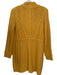 Sparrow Size M Mustard Lamb's Wool Sweater Hand Knit Button Down Dress Mustard / M