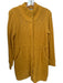 Sparrow Size M Mustard Lamb's Wool Sweater Hand Knit Button Down Dress Mustard / M