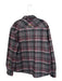 Dakota Grizzly Size L Red & Grey Wool Blend Plaid Button Down Collar Jacket Red & Grey / L