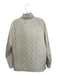 Barbour Size L Cream Nylon Blend Zip Up Quilted Pockets Men's Jacket Cream / L