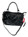 Frye Black Leather Top Handles SHW Crossbody Strap Bag Black / L