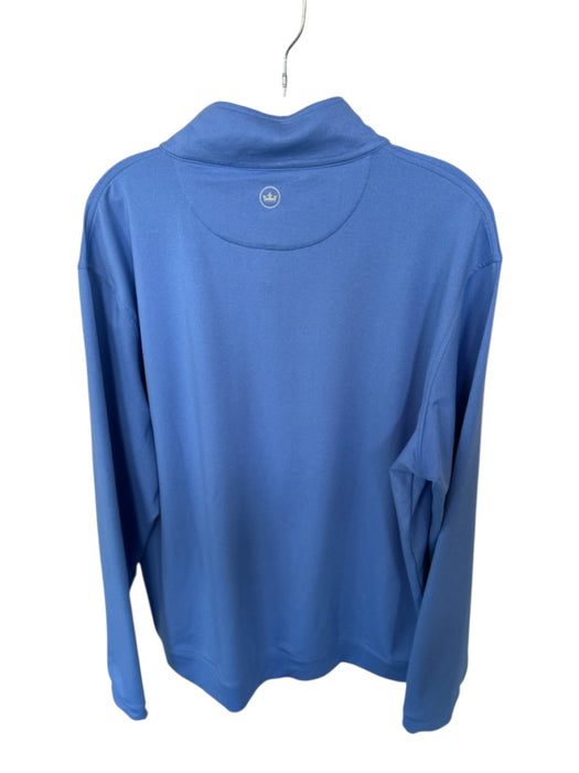 Peter Millar Cornflower Blue polyester & spandex Quarter Zip Men's Pullover Cornflower Blue / XL