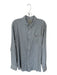 Genteal Size XL Taupe & Blue Print Cotton Plaid Button Down Men's Shirt Taupe & Blue Print / XL
