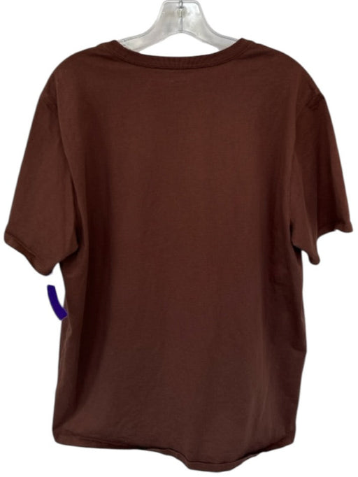Tecovas Size L Brown & Orange Cotton Cowboy Men's T-Shirt Brown & Orange / L