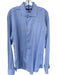 Hammer Made Size 17.5 Blue Cotton Honeycomb Button Down Men's Shirt Blue / 17.5