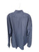 Hammer Made Size 17.5 Blue Cotton Circles Button Down Paisley Men's Shirt Blue / 17.5