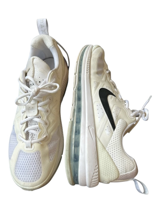Nike Air Max Shoe Size 11.5 White Canvas Perforated Athletic Men's Sneakers White / 11.5