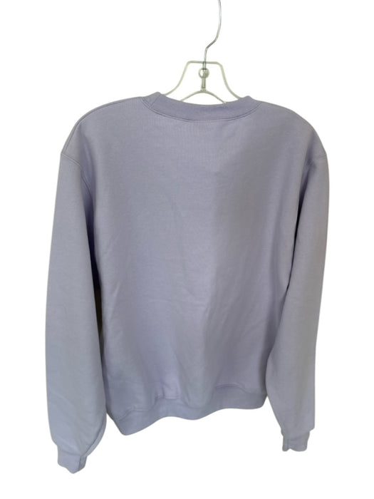 Champion Size S Purple & White Cotton Blend Embroidered Men's Sweatshirt Purple & White / S