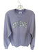 Champion Size S Purple & White Cotton Blend Embroidered Men's Sweatshirt Purple & White / S