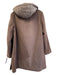 Betty Barclay Size 42 Brown Polyester Blend Removable hood Zip Front Coat Brown / 42