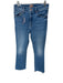 Mother Size 25 Light Wash Cotton Blend Denim High Waist Raw Hem Flare Jeans Light Wash / 25