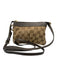 Gucci Brown Canvas Monogram Crossbody Bag Brown