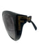 Fendi Black Plastic Cat Eye Logo Sunglasses Black