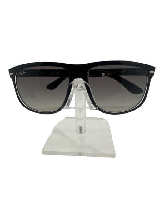 Ray Ban Gray Black Plastic Sunglasses Gray Black