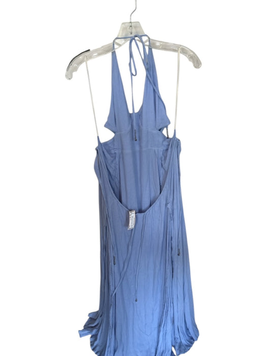 Free People Size M Light Purple Viscose Maxi Spaghetti Strap Triangle Top Dress Light Purple / M
