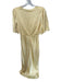 Abercrombie & Fitch Size M Yellow V Neck Cut Out Short Sleeve Maxi slit Dress Yellow / M