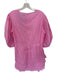 Rhode Size 14 Pink Cotton Puff Sleeves Ruffle Mini Back Zip Dress Pink / 14