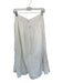 Elie Tahari Size L White Cotton Maxi Eyelet Floral Skirt White / L