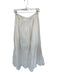 Elie Tahari Size L White Cotton Maxi Eyelet Floral Skirt White / L