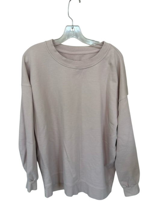 Lululemon Size Est xl Blush Pink Cotton Blend Crew Neck Long Sleeve Sweatshirt Blush Pink / Est xl