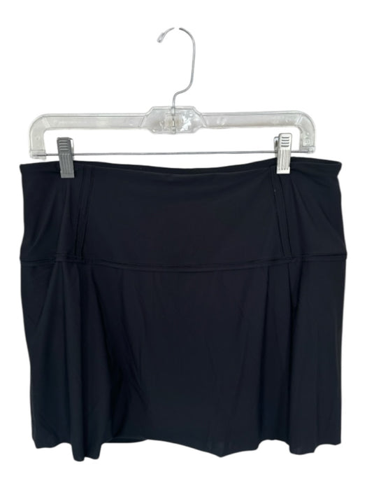 Lululemon Size 10T Black Nylon Blend Waist Band Pleat Detail Athletic Skort Black / 10T