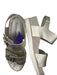 Bella Comforto Shoe Size 38.5 Gray & Gold Leather Metallic Buckles Sandals Gray & Gold / 38.5