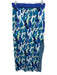 Staud Size L Blue, White, Multi Viscose All Over Print Elastic Waist Maxi Skirt Blue, White, Multi / L