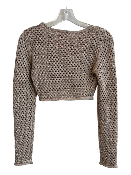 Solid & Striped Size Est S Champagne No Fabric Tag Crew Neck Long Sleeve Top Champagne / Est S