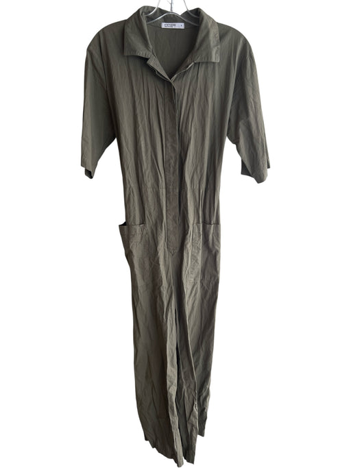 Stateside Size S Green No Fabric Tag Short Sleeve Button Front Collar Jumpsuit Green / S