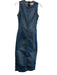 DL1961 Size S Dark Wash No Fabric Tag Denim Round Neck Sleeveless Side Zip Dress Dark Wash / S