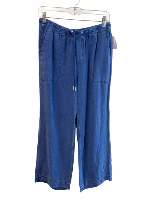 Splendid Size S/P Blue Lycocell Elastic Drawstring Pockets Wide Leg Pants Blue / S/P